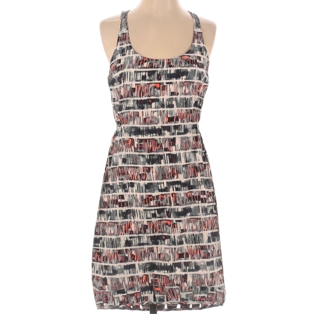 Hurley Spaghetti Strap Bright Orange/BlueGray Dress Size S